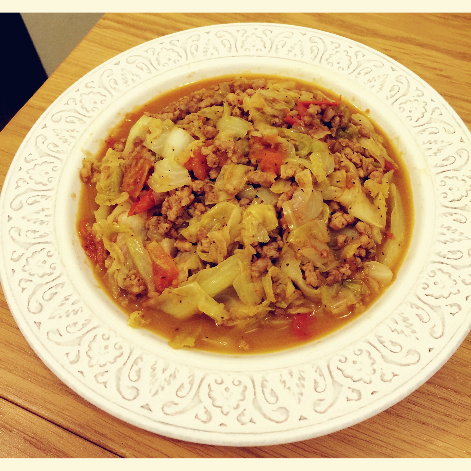 免治猪番茄浸包菜