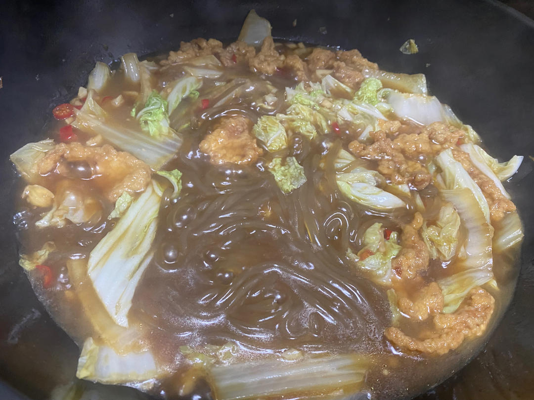 酥肉白菜炖粉条