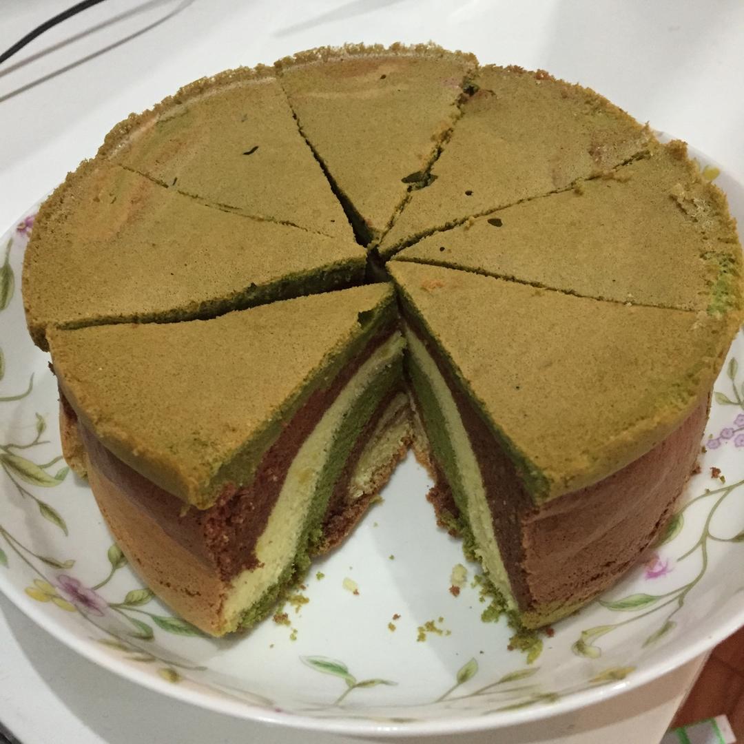 迷彩戚风蛋糕（六寸）