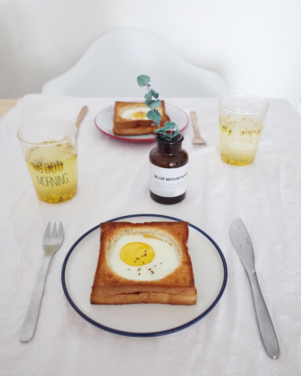 🍳 桃子香蕉吃早餐