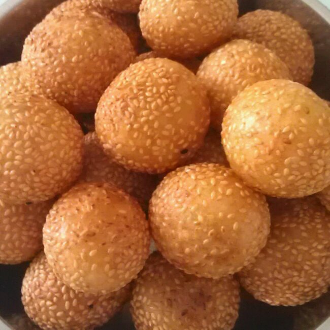 懂我心做的糯米空心糍粑