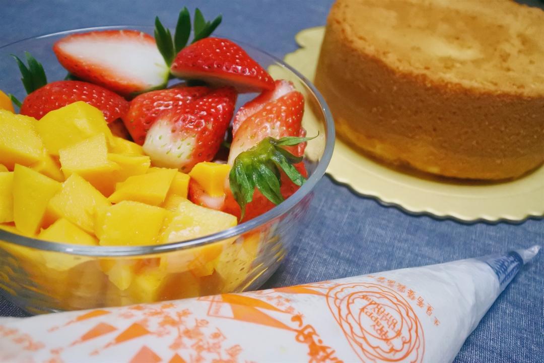 6寸原味戚风蛋糕