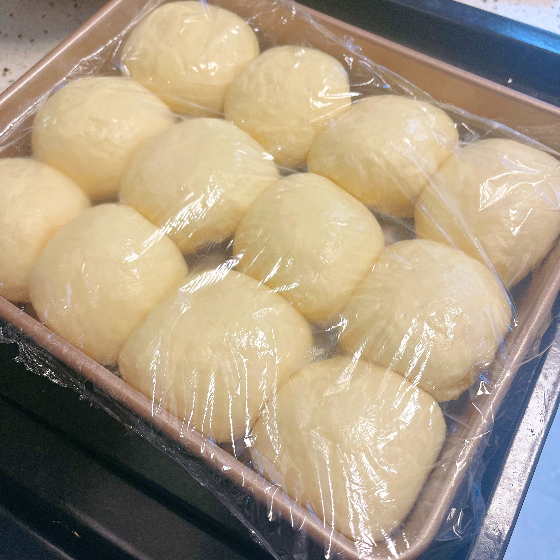 奶黄椰蓉小面包的做法 步骤20