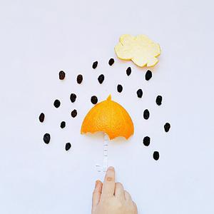 创意橙皮伞的做法 步骤3