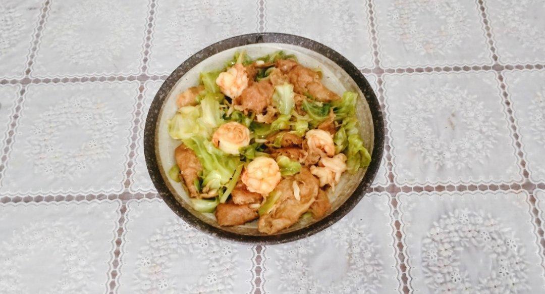 天津传统风味名菜～～虾仁独面筋