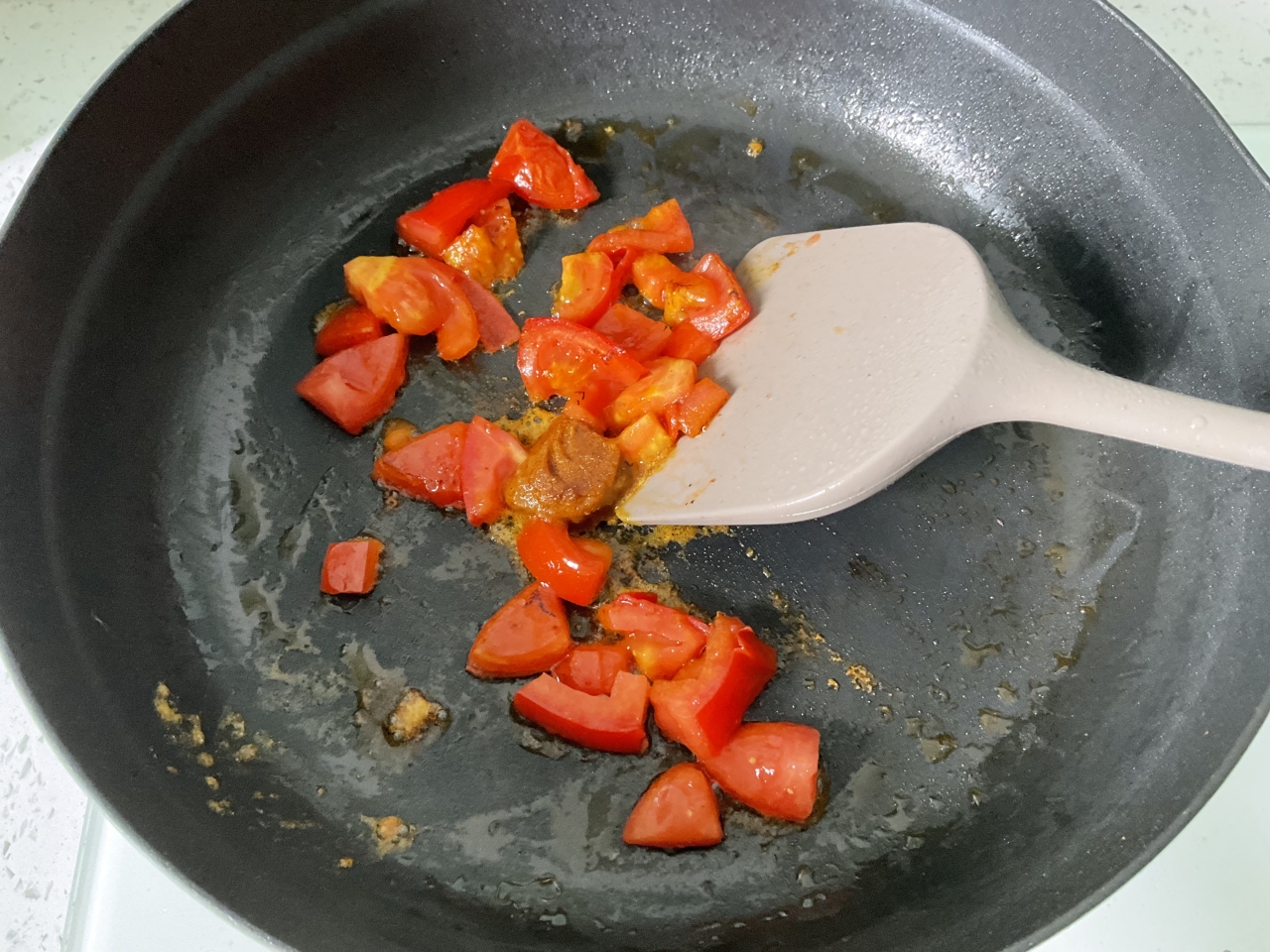 番茄🍅咖喱土豆粉的做法 步骤4