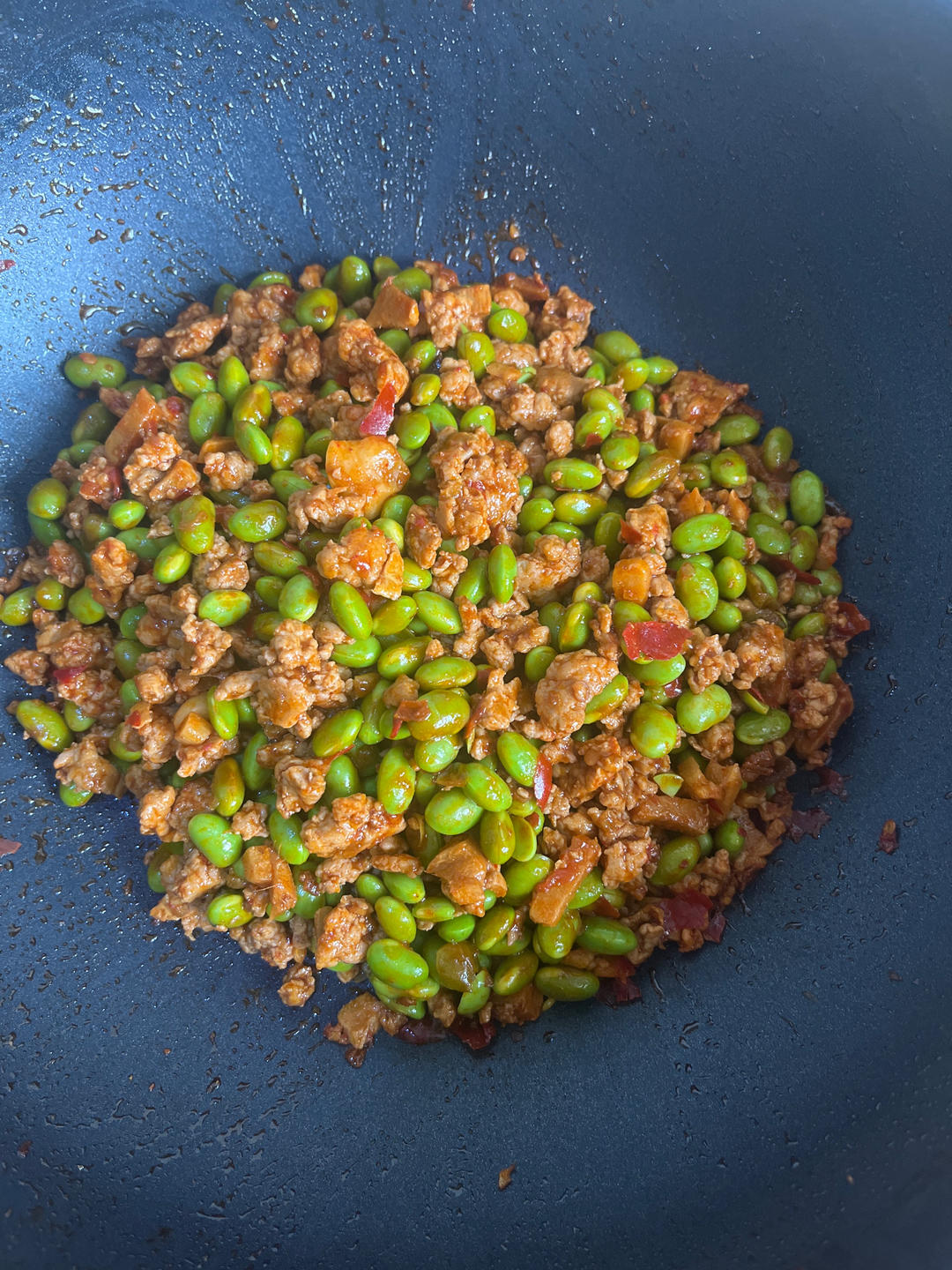 毛豆炒肉