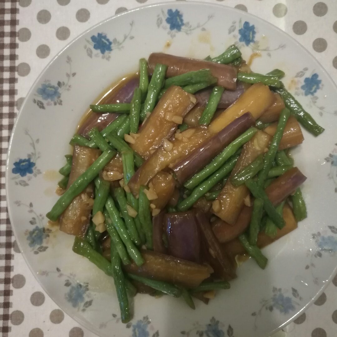 四季豆炒茄子
