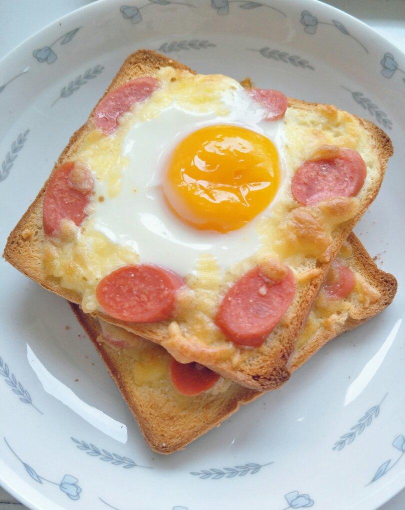 鸡蛋芝士烤吐司