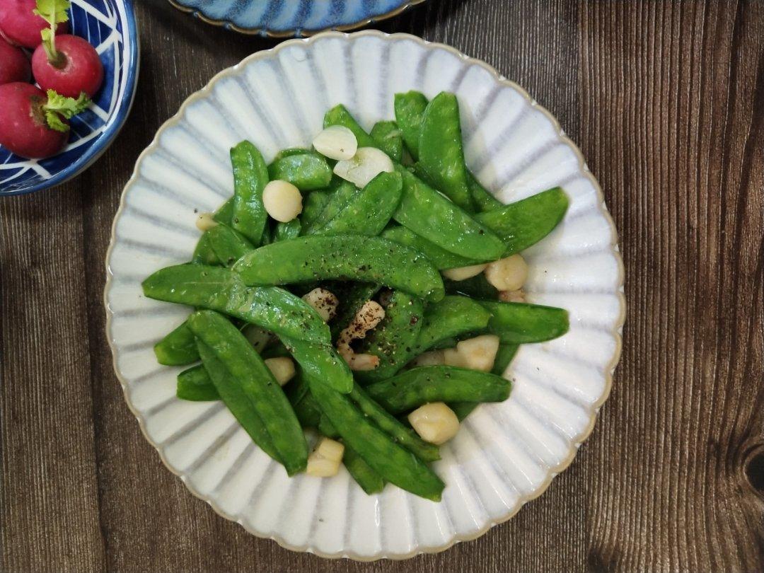 荷兰豆炒虾仁