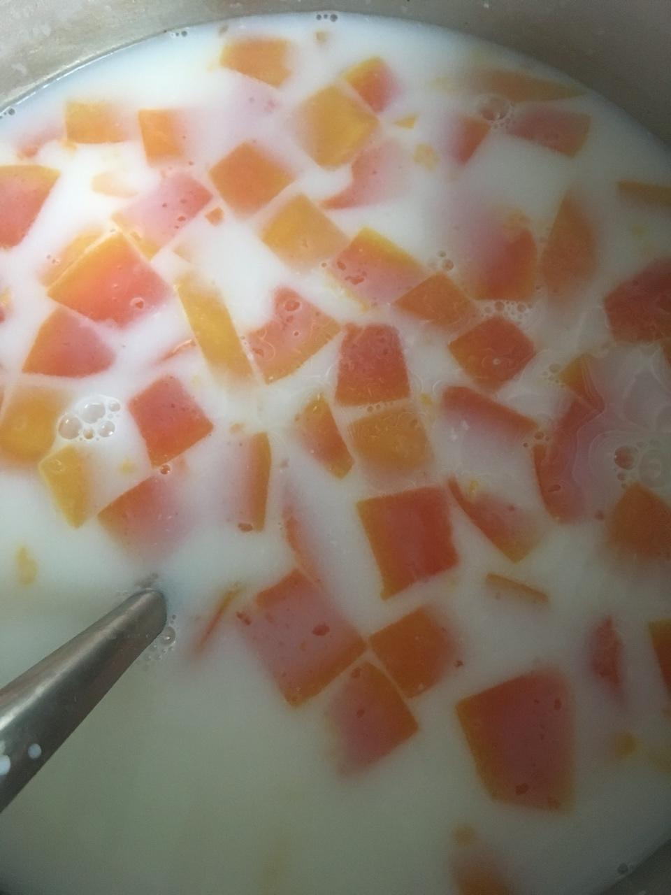 木瓜牛奶西米露