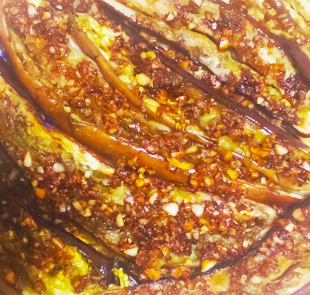 【微波炉烤茄子】