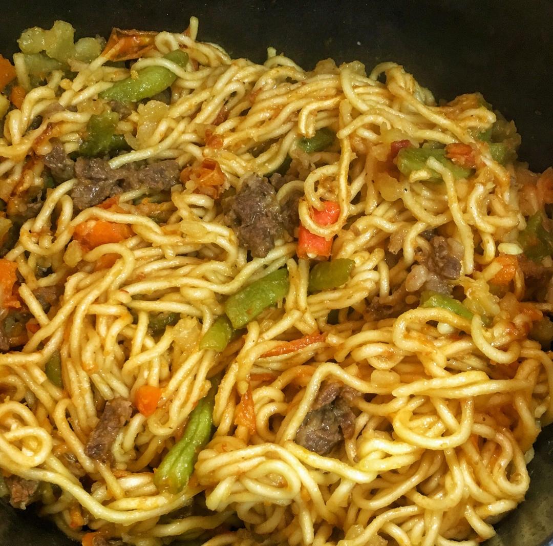 【豆角焖面】