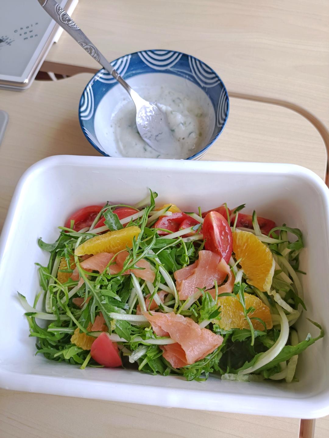 芝麻菜橙香沙拉