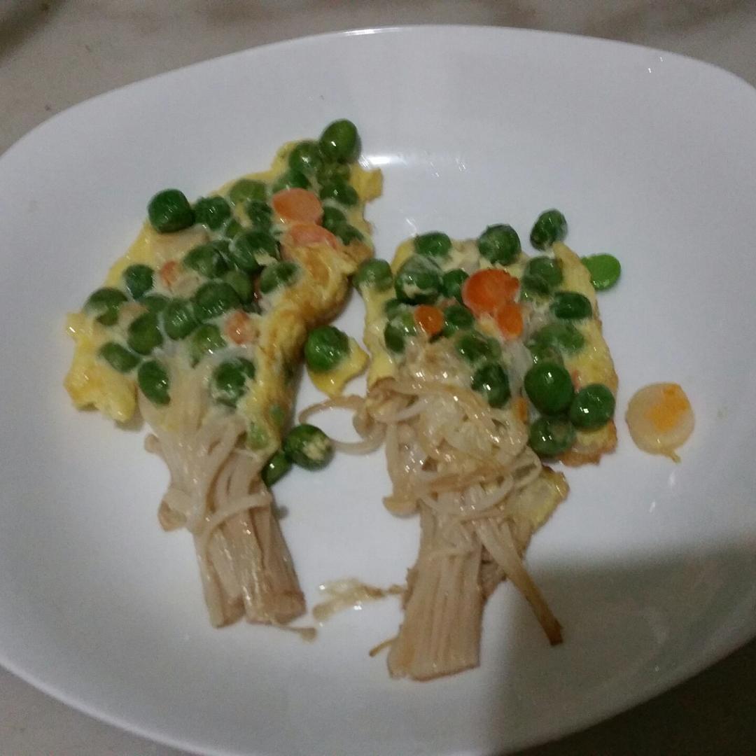 金针菇蛋饼