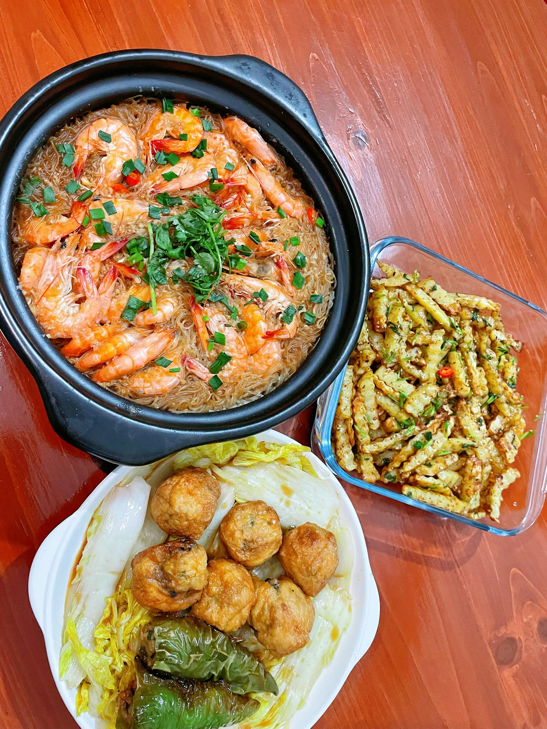 蒜蓉粉丝鲜虾煲