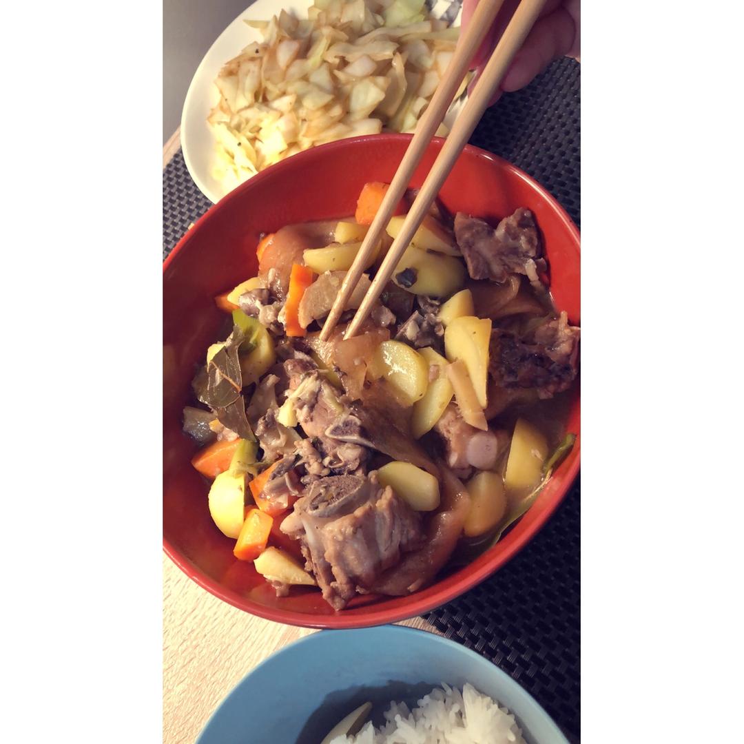 🔥巨好吃的红烧排骨炖土豆❗️懒人版轻松做拿手菜