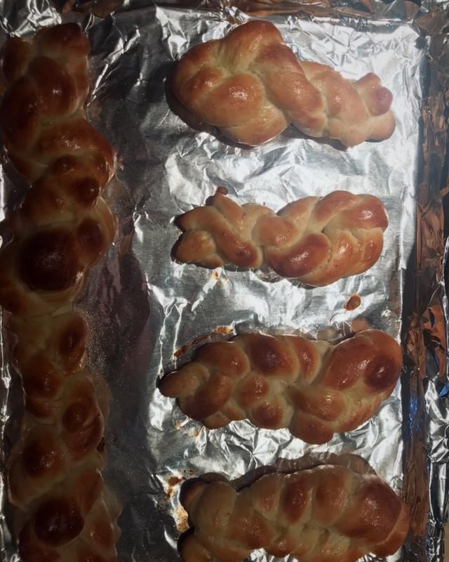 砂糖麻花面包（两股辫子）