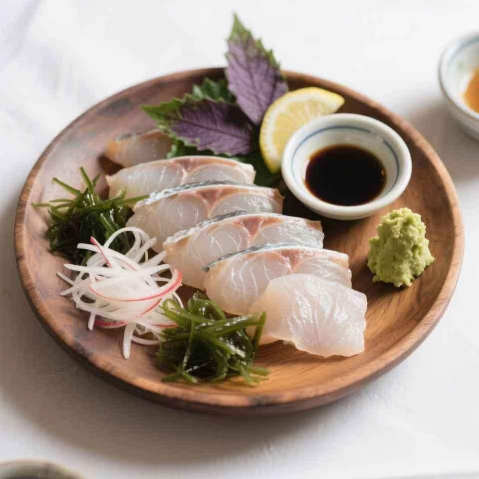 大竹荚鱼刺身