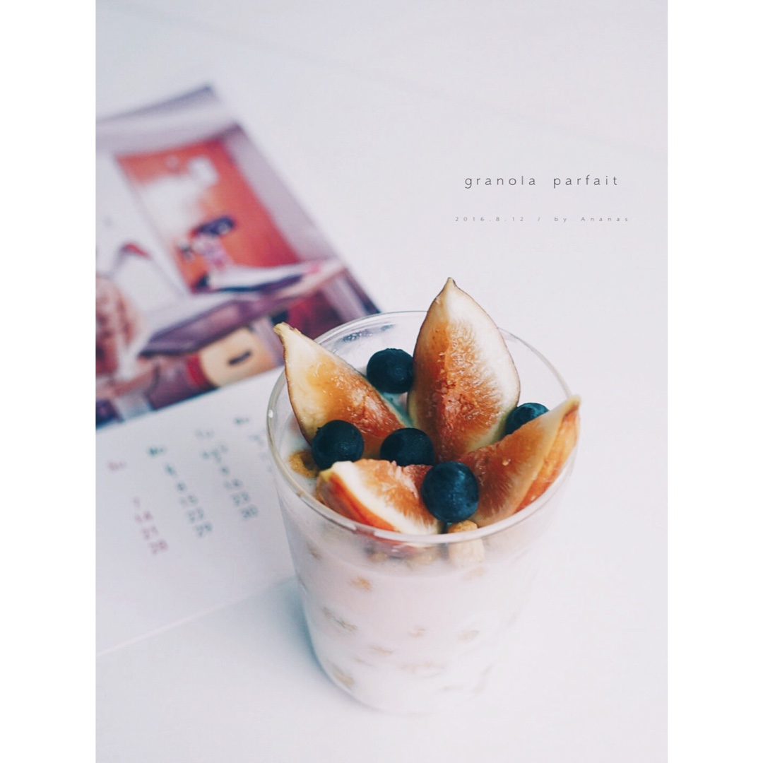 焦糖无花果granola parfait