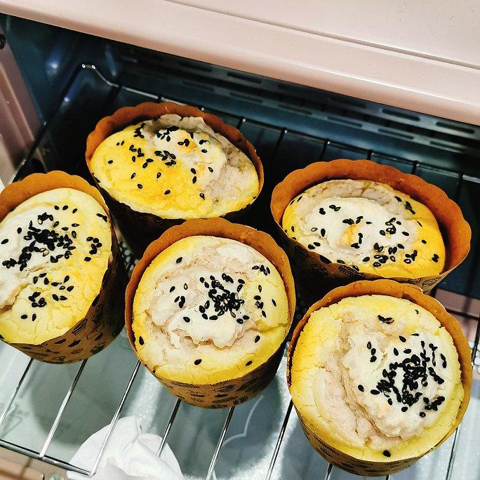 比麻薯包简单100倍超适合烘焙小白的杯子烤年糕🎄