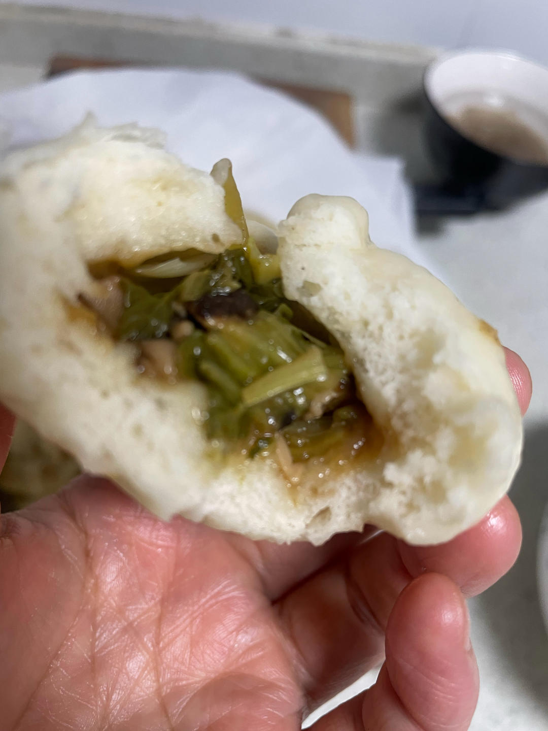 香菇油菜小笼包