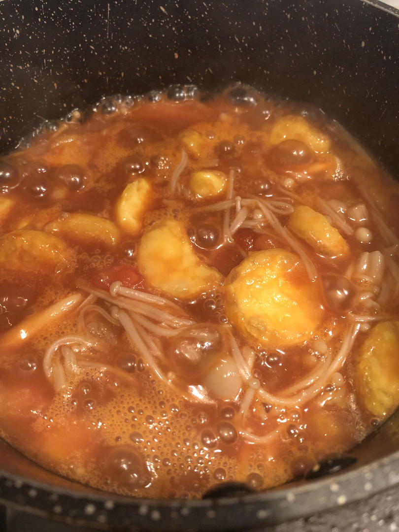 金针菇烧日本豆腐