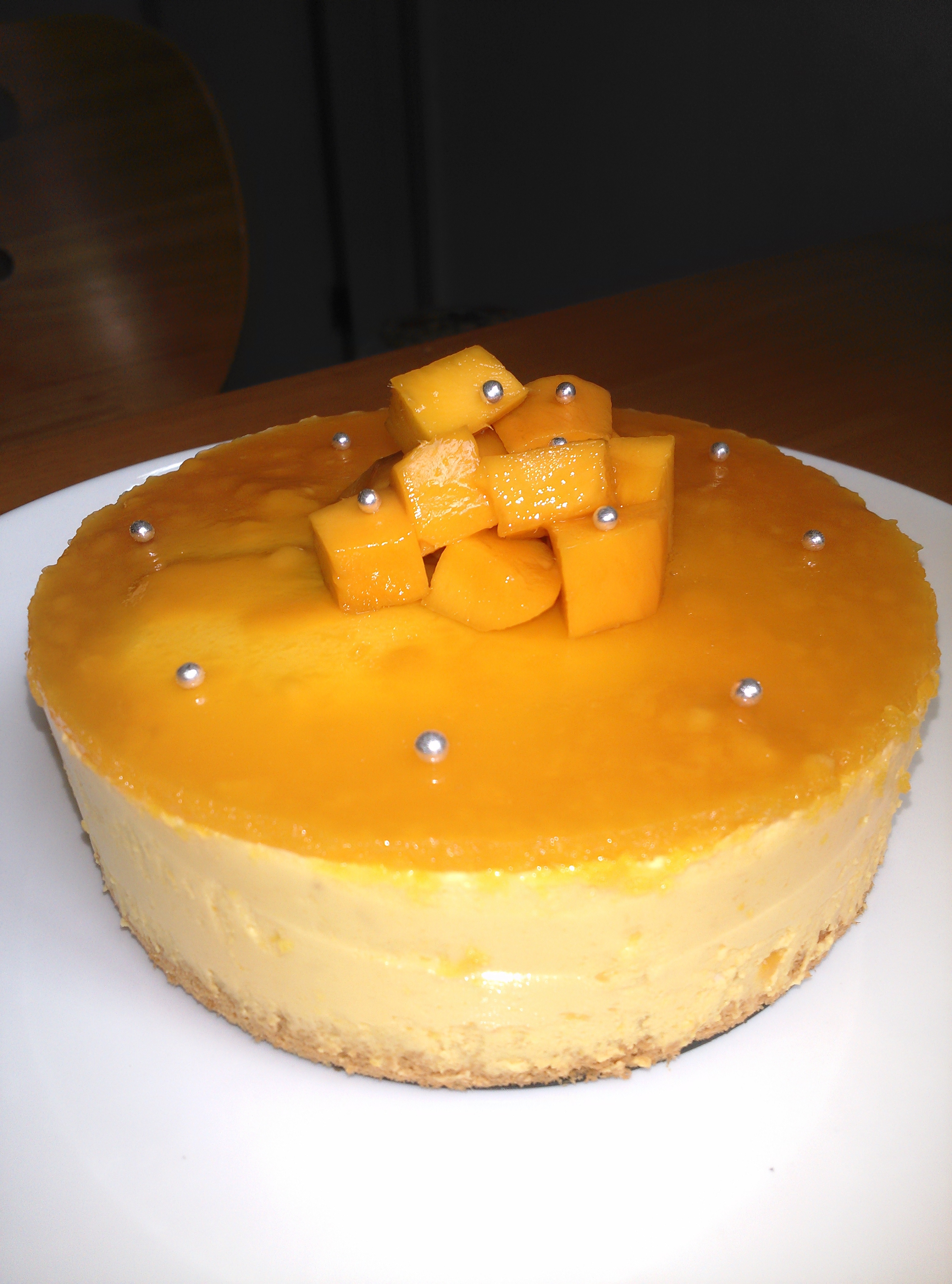 料超足的芒果慕斯蛋糕