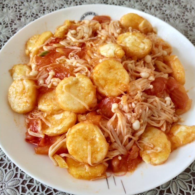 金针菇烧日本豆腐