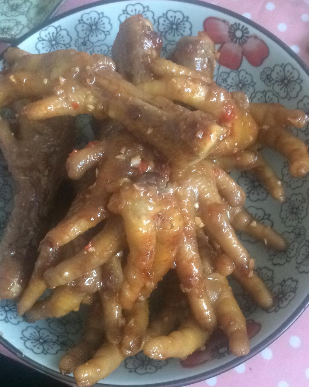 香辣烧鸡爪