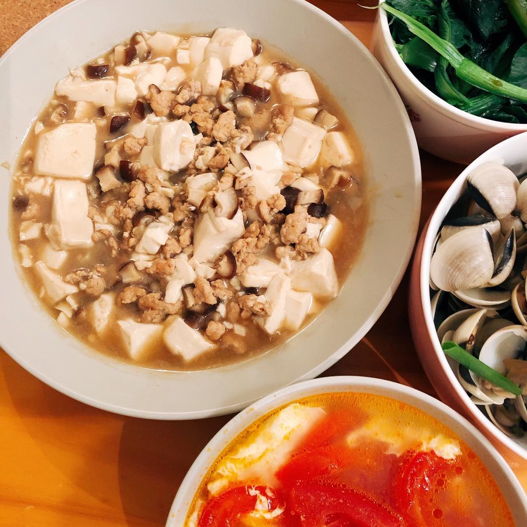 超级下饭的香菇肉沫豆腐