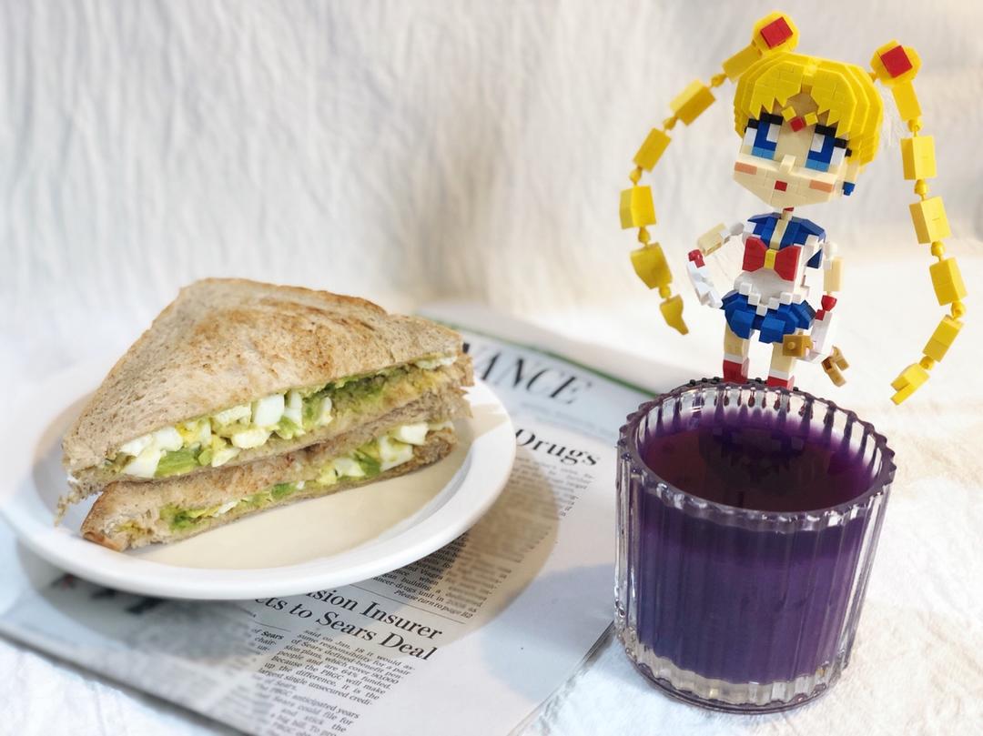 如何做超厚的沼三明治~详细tip！牛油果鸡蛋午餐肉三明治~