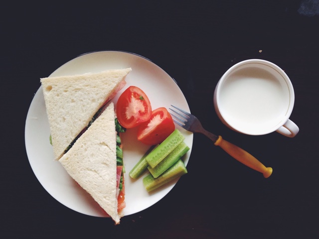 火腿芝士三明治