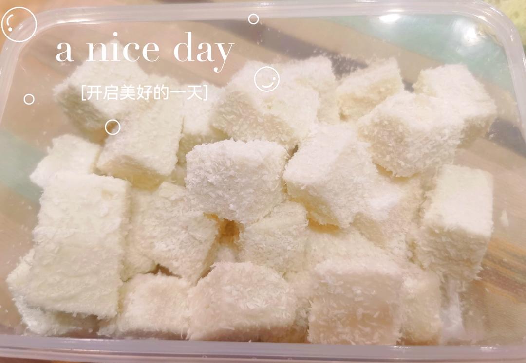 椰丝牛奶小方--椰浆版