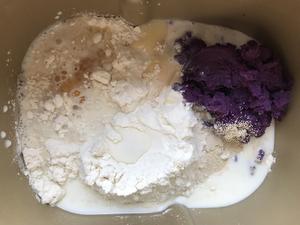 紫薯奥利奥炼乳手撕面包的做法 步骤2
