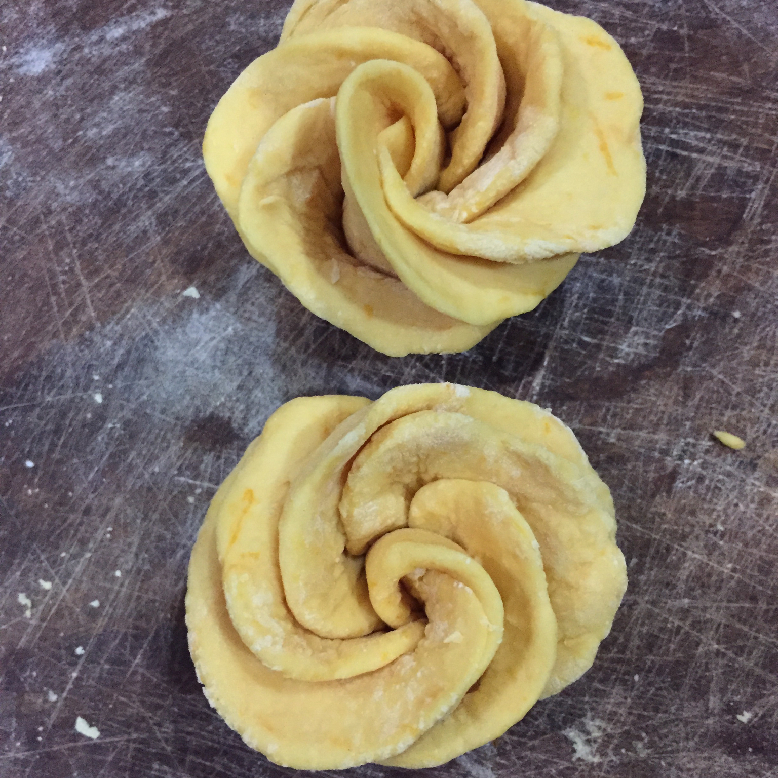 南瓜玫瑰花馒头