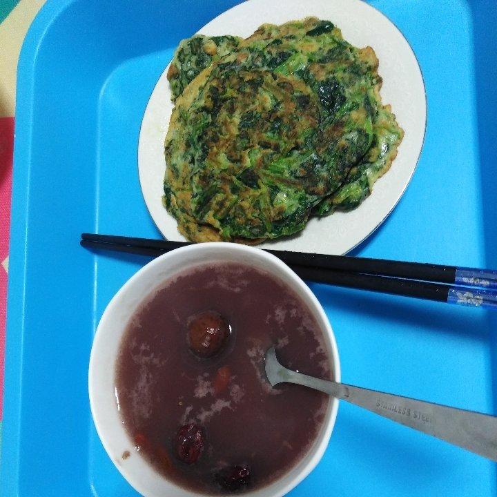 十分钟都不要的番茄豆腐鸡蛋早餐饼做法！！