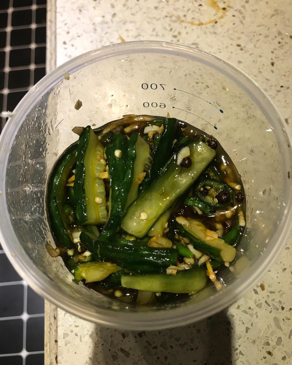 腌黄瓜（超级下饭菜）