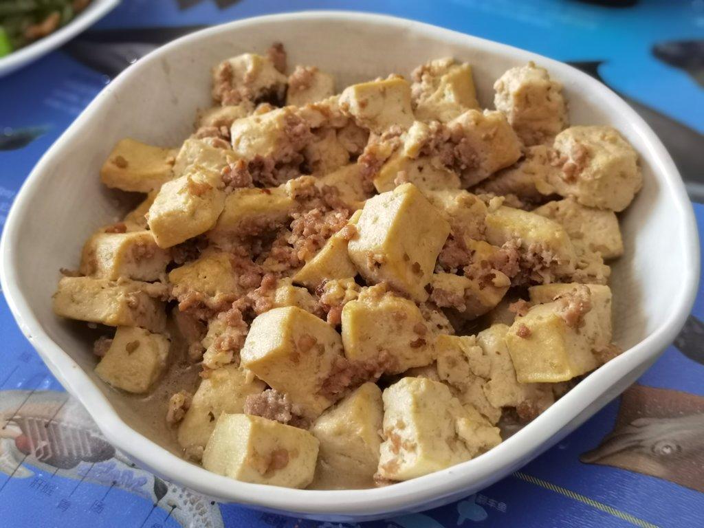 肉末豆腐-粤式家常菜