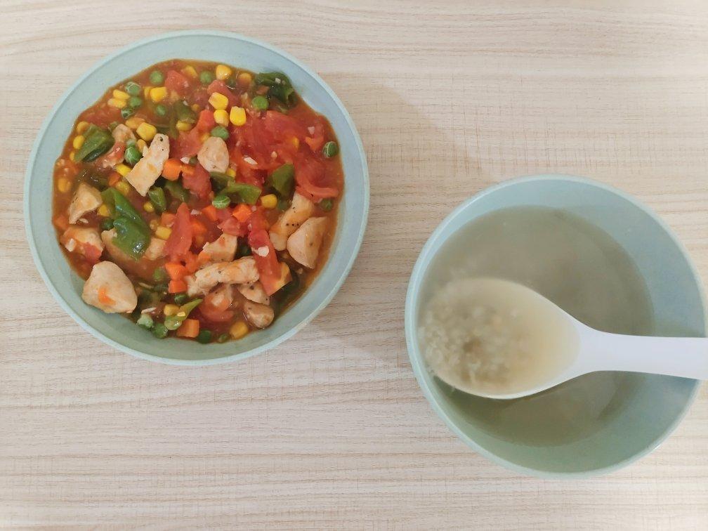 番茄玉米炖鸡胸