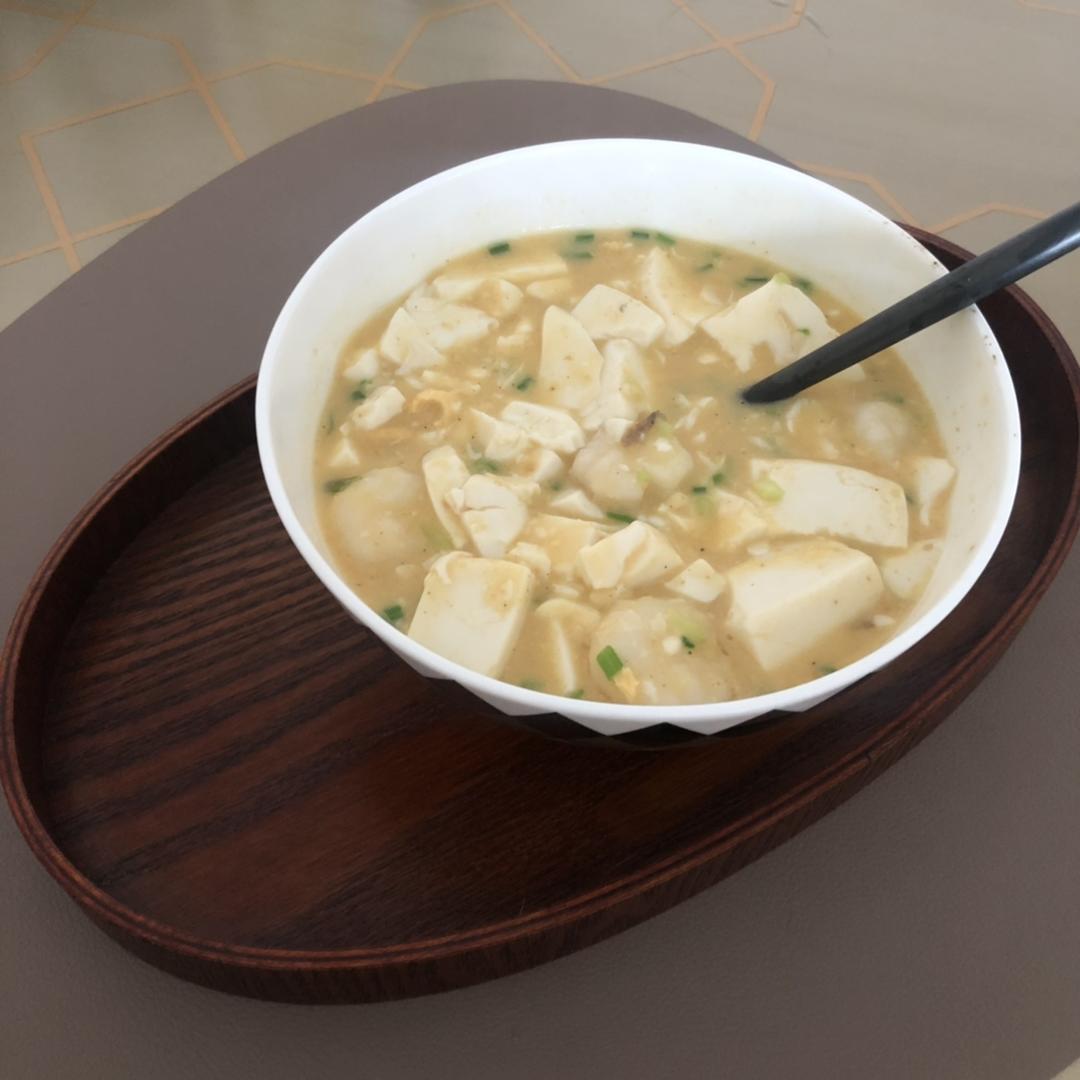 咸蛋黄虾仁豆腐