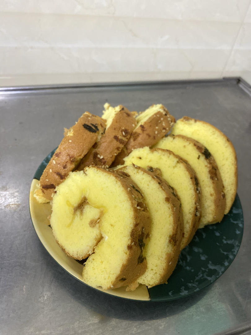 葱香肉松蛋糕卷（女侠森森版）后蛋法