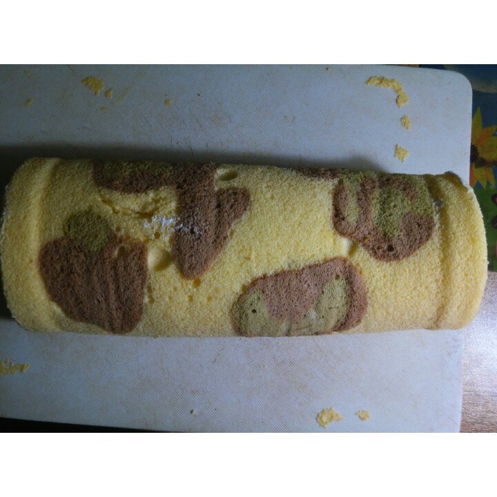 老公迷彩蛋糕卷-可可抹茶口味