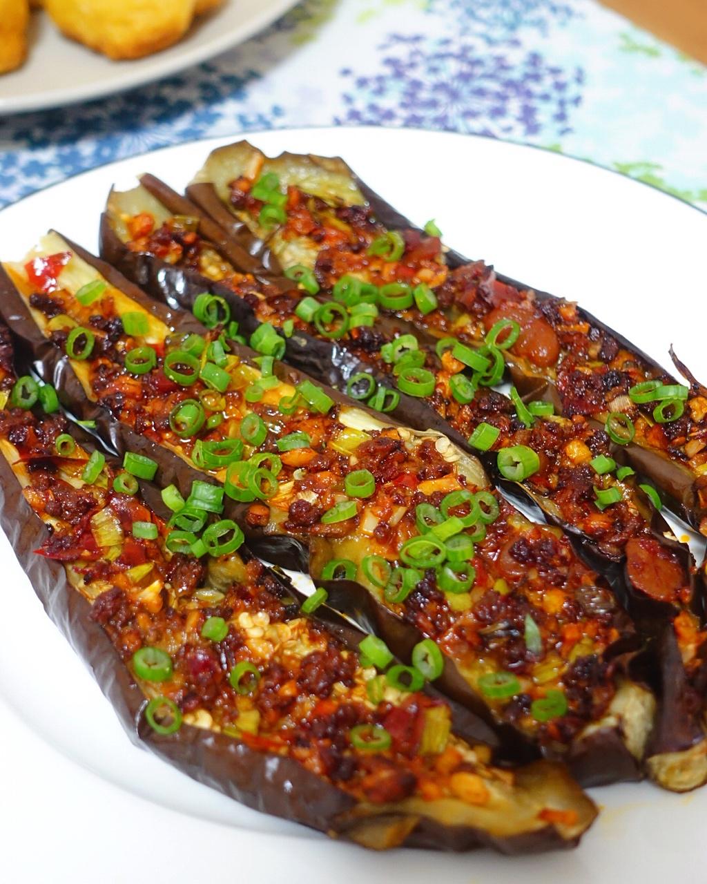 深夜诱惑蒜香烤茄子