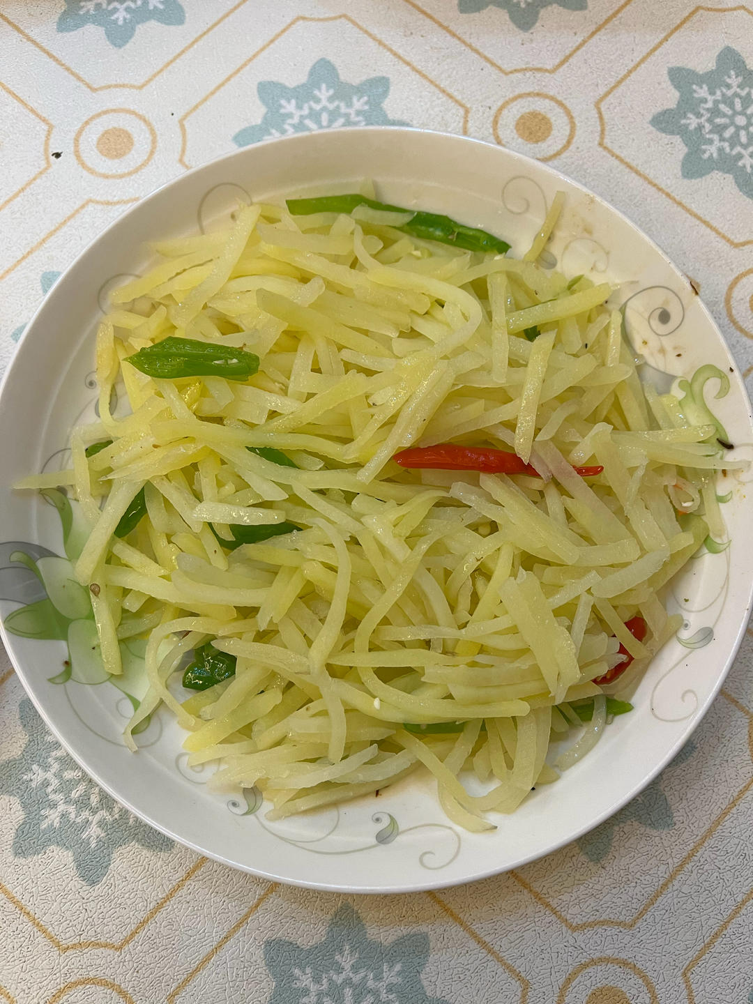 青椒土豆丝（爽脆可口）
