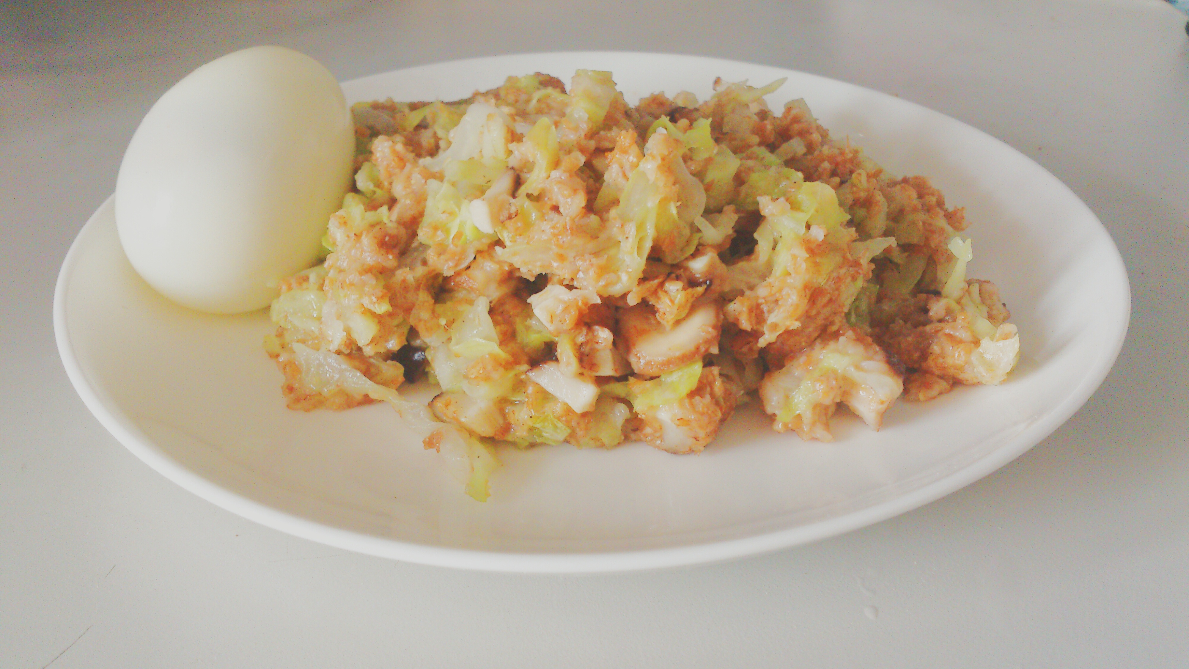 电饭锅版 包菜鸡蛋饼