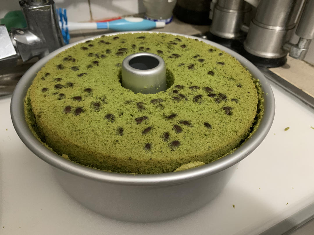 超高颜值的抹茶戚风蛋糕
