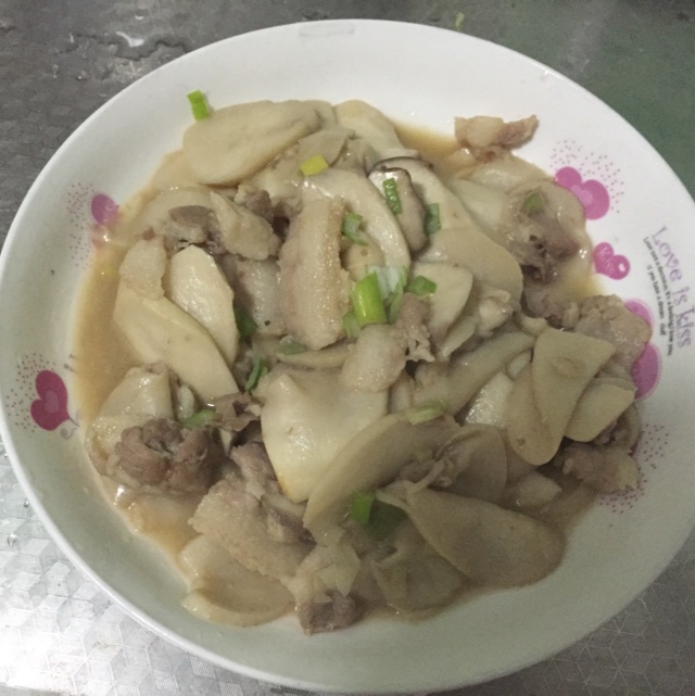 杏鲍菇炒肉片