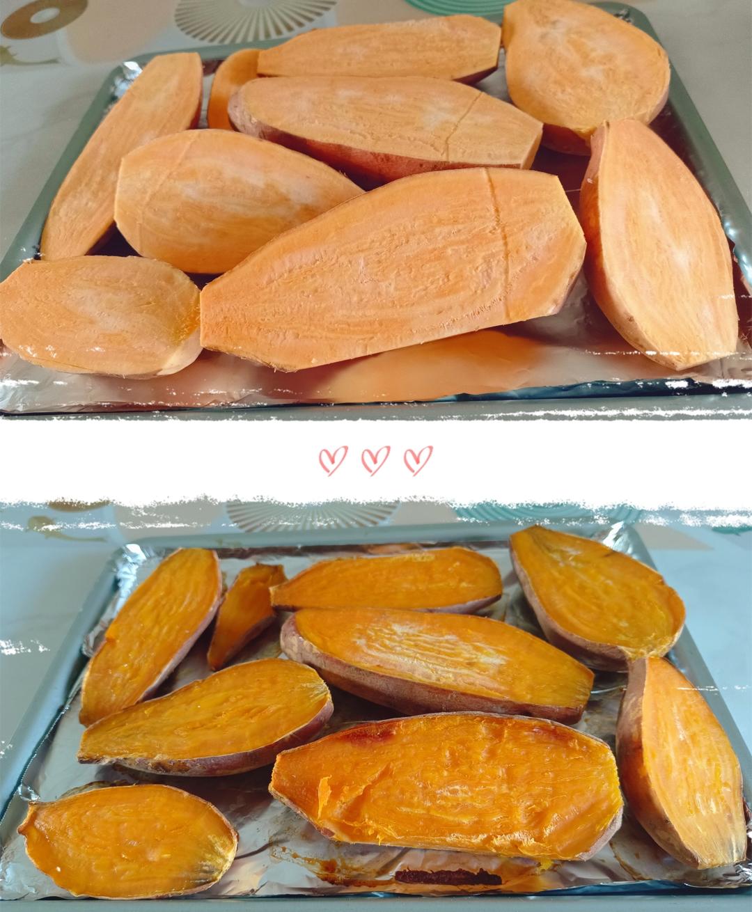 【烤箱版烤红薯】