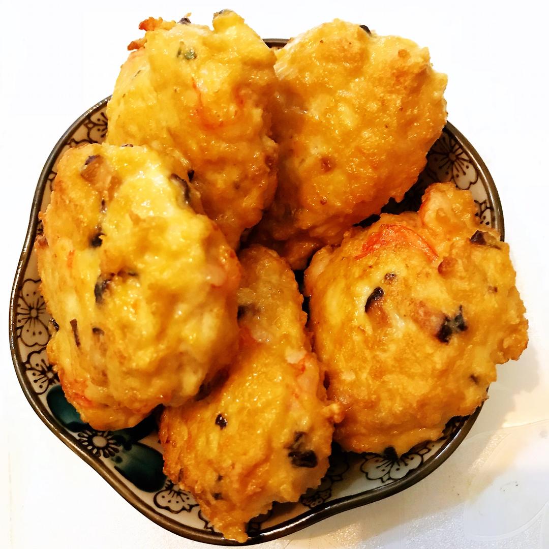 鸡胸肉虾仁鲜蔬饼